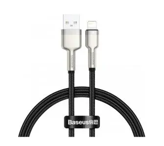 Kabel Baseus Cafule Metal USB do Lightning 0,25m Czarny