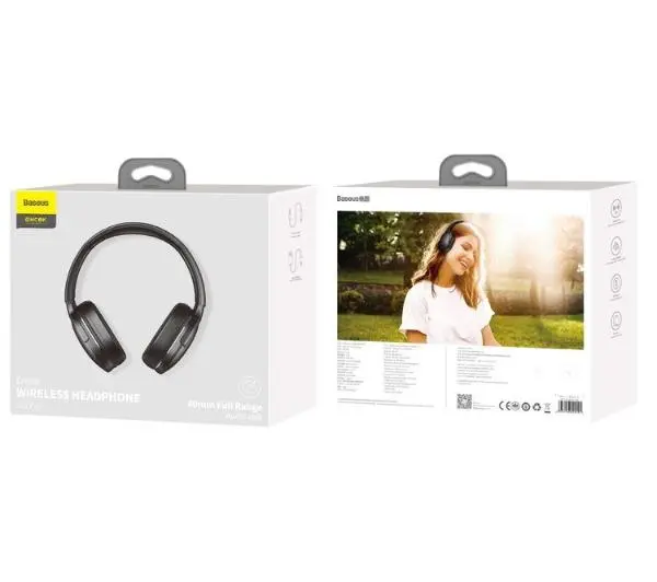 Baseus Encok D02 Pro Nauszne Bluetooth 5.0 Czarny
