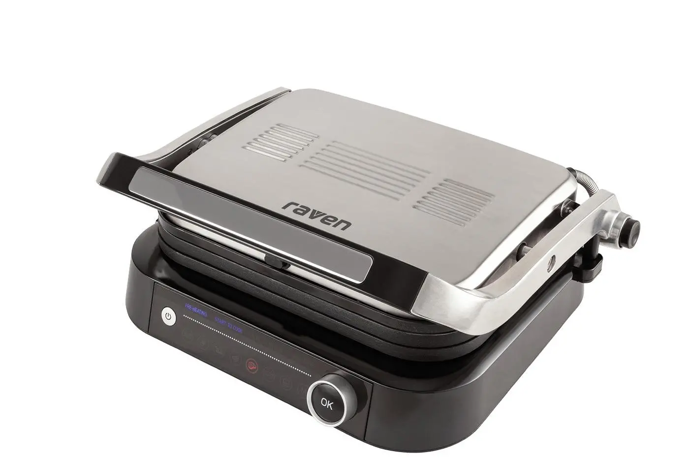 Grill elektryczny Raven EGE004 1420cm2 Programy automatyczne Rozkładany 2100W