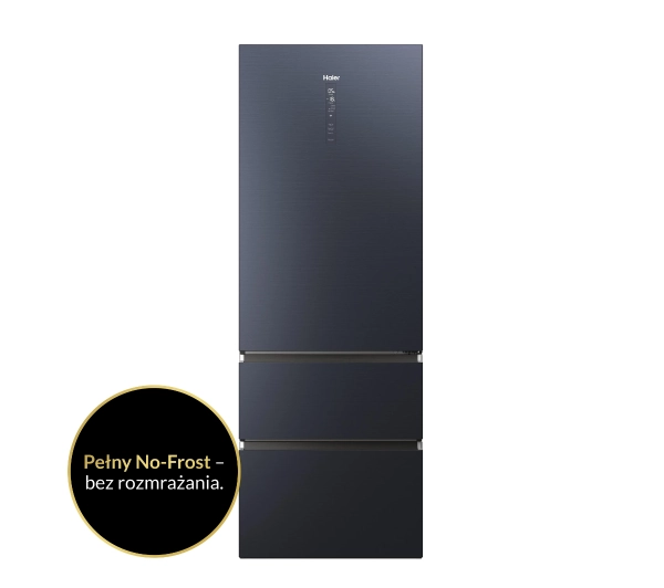 Haier Seria 7 HTW7720ENMB Pełny No Frost 200,6cm Szuflada z kontrolą wilgotności Zdalne sterowanie Czarny - Kup na Raty - RRSO 0%