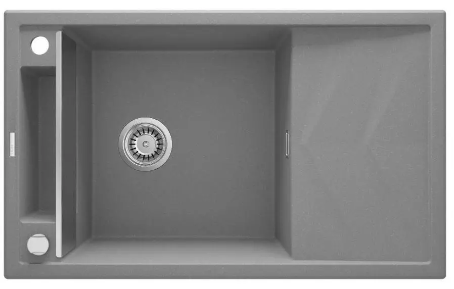 Zlewozmywak Deante Magnetic ZRM S113 Granitowy Szary metalik