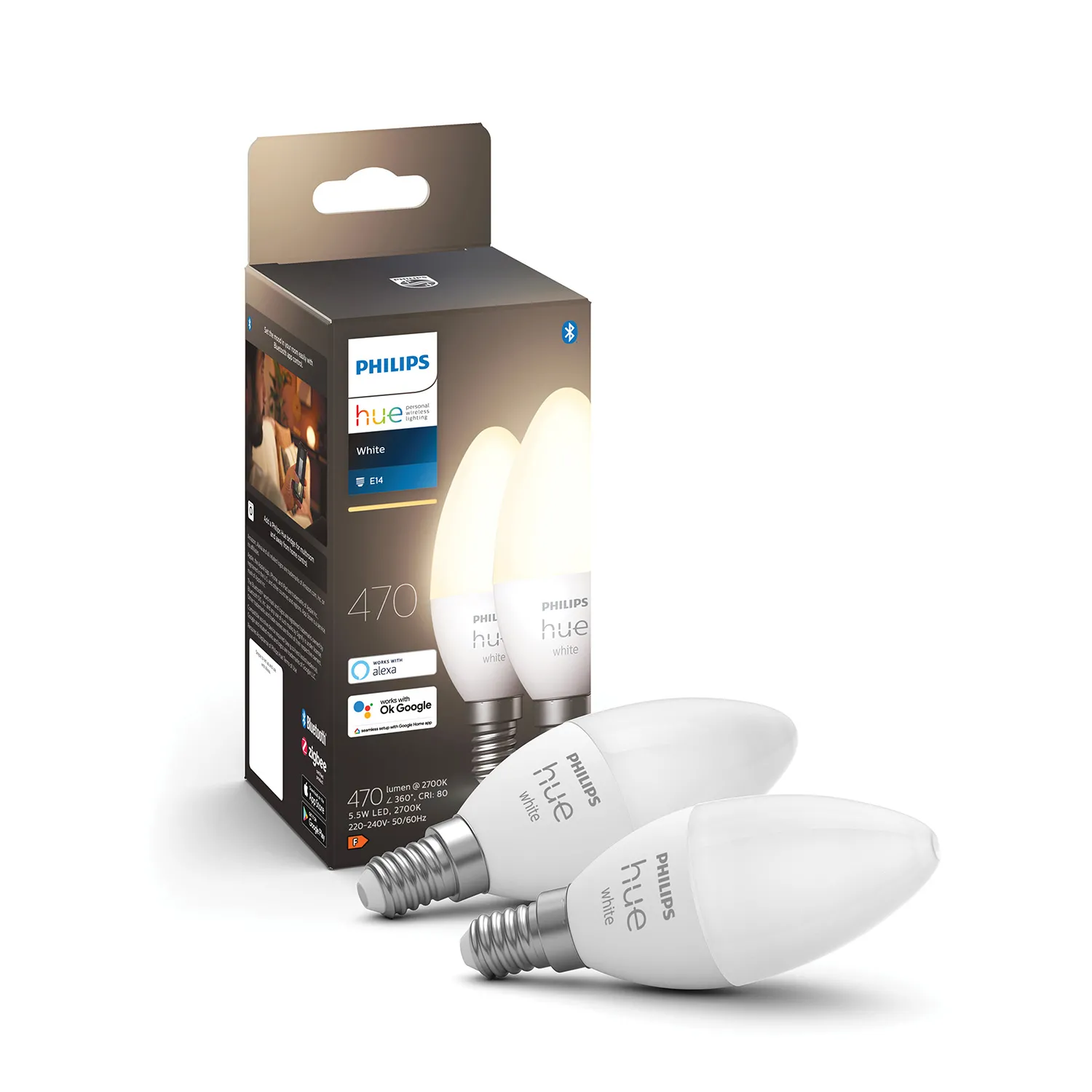 Żarówka LED Philips Hue White E14 2 szt.