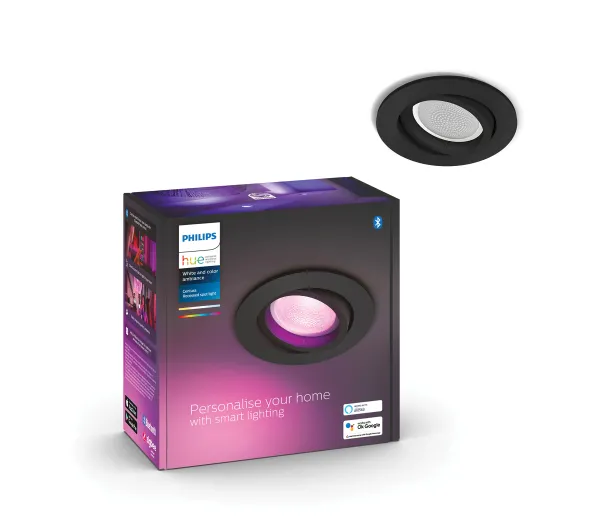 Inteligentne oświetlenie - Philips Hue White and Colour Ambiance Centura 1szt Czarny