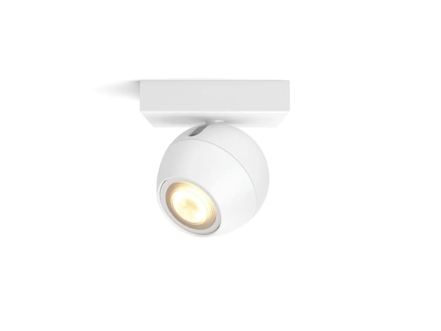 Oświetlenie punktowe Philips Hue White Ambiance Buckram 929003048401 bez pilota Biały