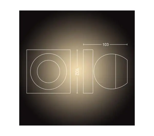 Philips Hue White Ambiance Buckram 929003048401 bez pilota Biały