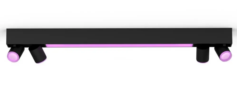 Reflektor Philips Hue White and Color Ambiance Centris 4 Czarny