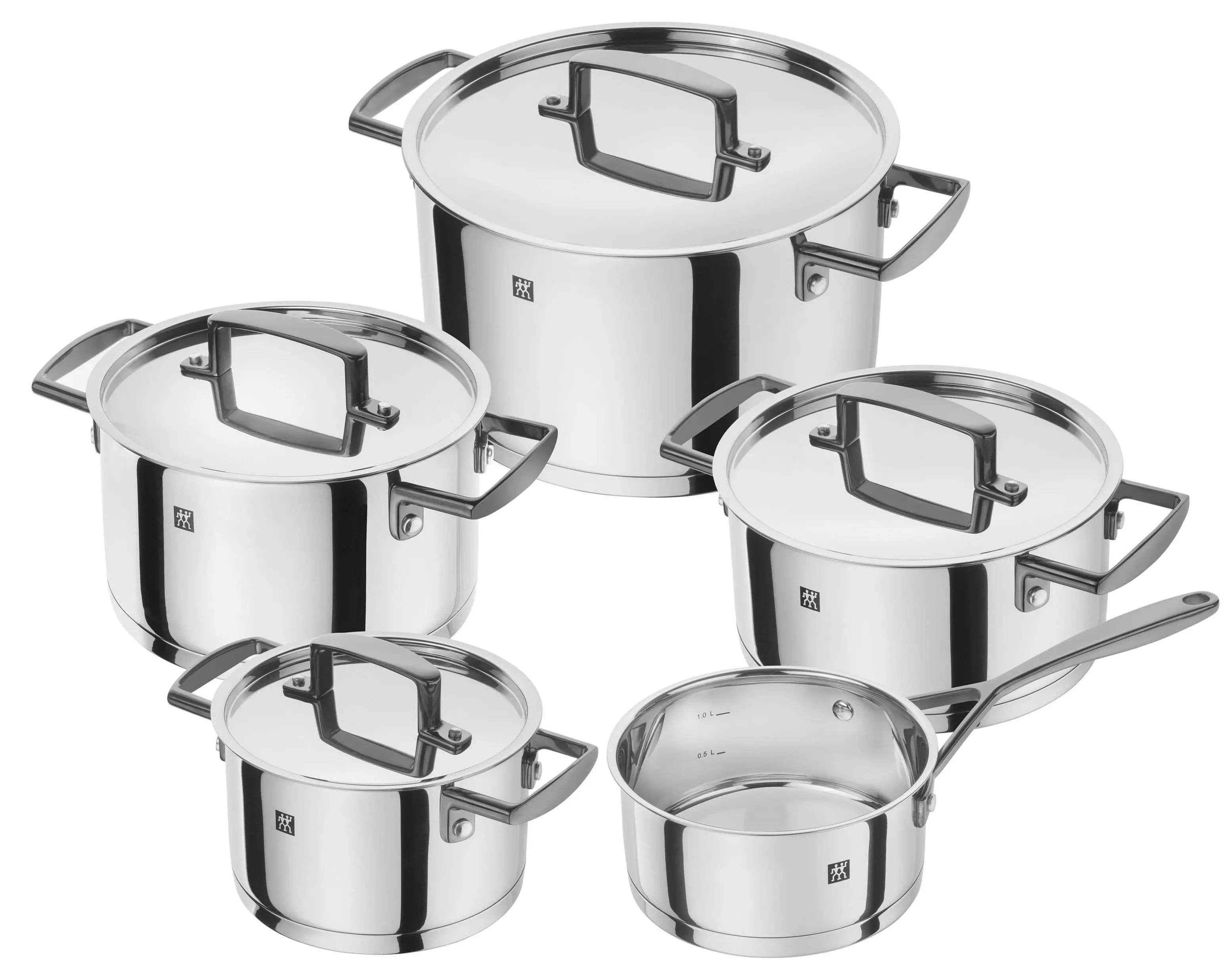 Zestaw garnków Zwilling Bellasera Indukcja Stal nierdzewna 9 elementów