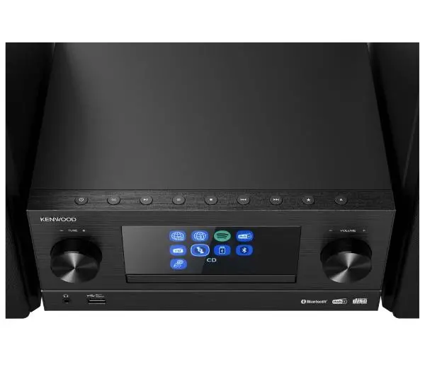Kenwood M-9000S-B 100W Wi-Fi Bluetooth Radio FM, DAB+, Internetowe Czarny - Kup na Raty - RRSO 0%