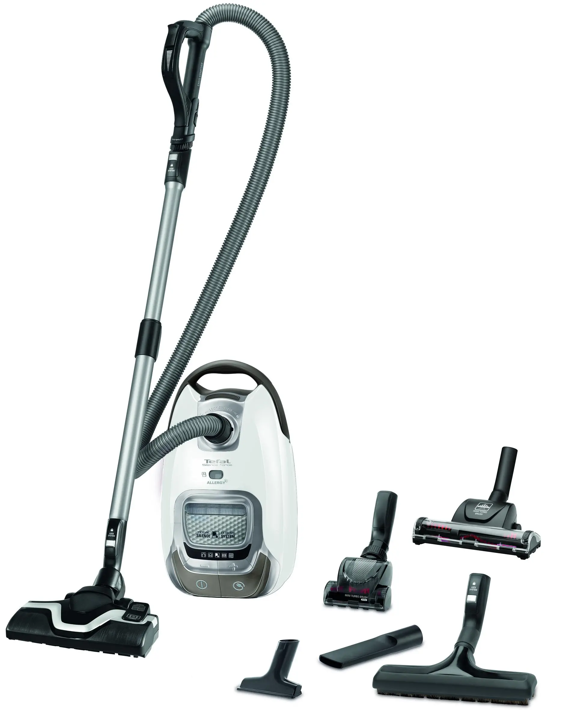 Odkurzacz Tefal Silence Force Allergy+ TW7487  400W Turboszczotka Mini turboszczotka Szczotka do parkietów