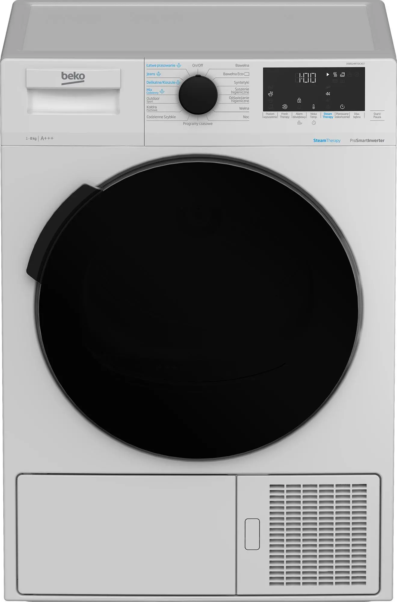 Suszarka Beko DS8524RTDCXST SteamTherapy 52,1cm 8kg