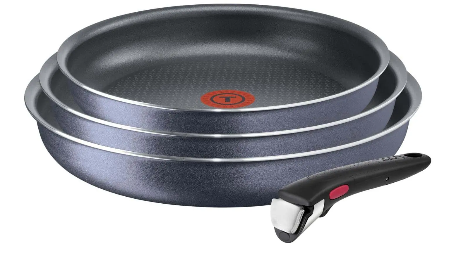 Zestaw patelni Tefal Ingenio Elegance L2319855 Tytanowa 22cm, 24cm, 26cm