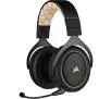 Słuchawki bezprzewodowe z mikrofonem Corsair HS70 PRO Wireless Gaming Headset CA-9011210-EU Nauszne Czarno-Kremowy