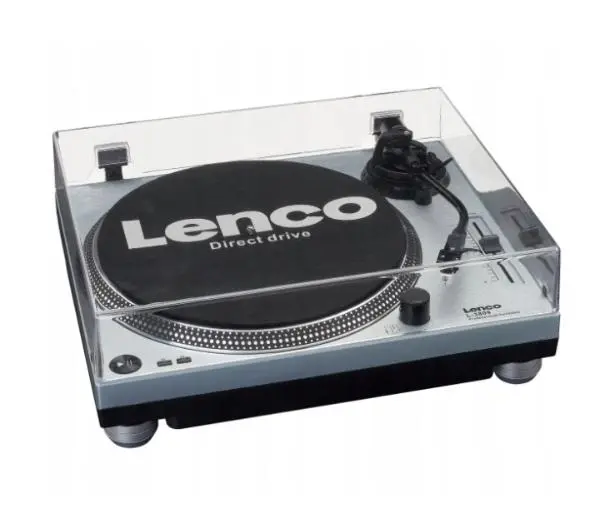 Lenco L-3809ME Manualny Napęd bezpośredni Przedwzmacniacz Srebrny - Kup na Raty - RRSO 0%