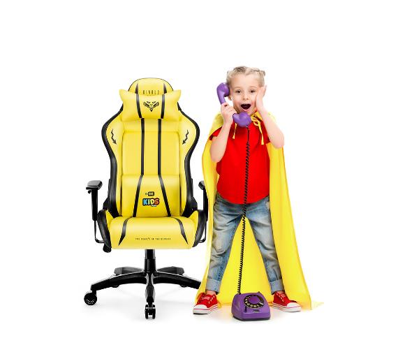 fotel gamingowy Diablo Chairs X-One 2.0 Kids Size Electric Yellow (żółto-czarny)
