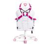 Fotel Diablo Chairs X-Ray Normal Size  - gamingowy - biało-różowy - skóra ECO - do 150kg