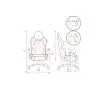 Fotel Diablo Chairs X-Ray Normal Size  Gamingowy do 150kg Skóra ECO Biało-różowy