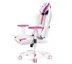 Fotel Diablo Chairs X-Ray Normal Size  Gamingowy do 150kg Skóra ECO Biało-różowy