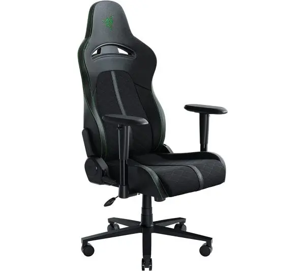 Razer Enki X Gamingowy do 136kg Skóra ECO Czarno-zielony - Kup na Raty - RRSO 0%