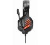 Słuchawki przewodowe z mikrofonem Cobra CR500 UNI Nauszne Czarno-pomarańczowy