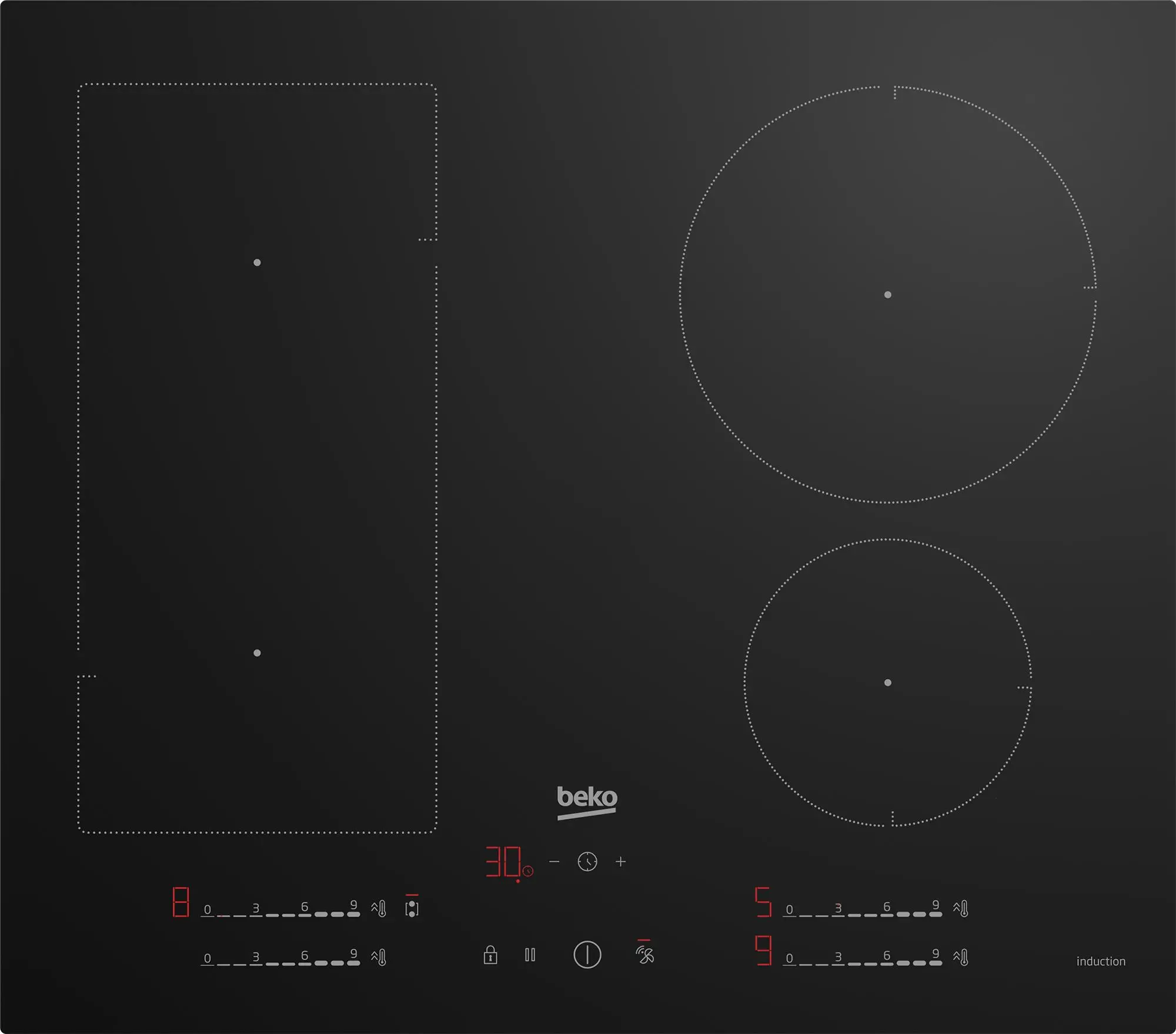 Płyta indukcyjna Beko bPro500 HII64700UFT Slim IndyFlex 59cm