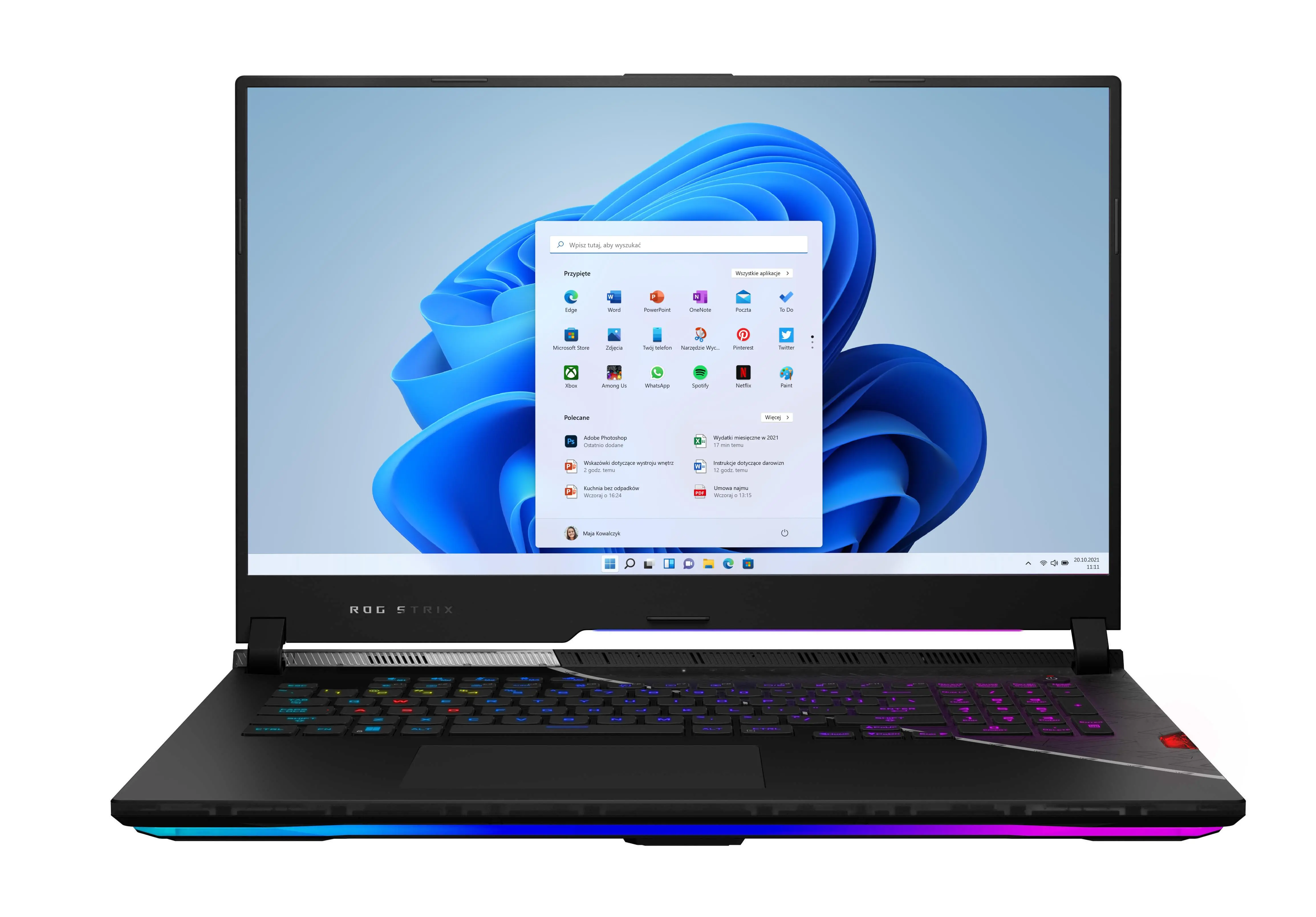 Laptop gamingowy ASUS ROG Strix SCAR 17 2022 G733ZX-LL035W 17,3" 240Hz  i9-12900H 32GB RAM 1TB Dysk SSD RTX3080Ti  Win11