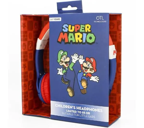 OTL Technologies Super Mario Nauszne Niebieski