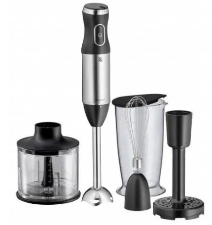 Blender WMF Kult X 600W Rozdrabniacz Końcówka do ucierania Końcówka do ubijania