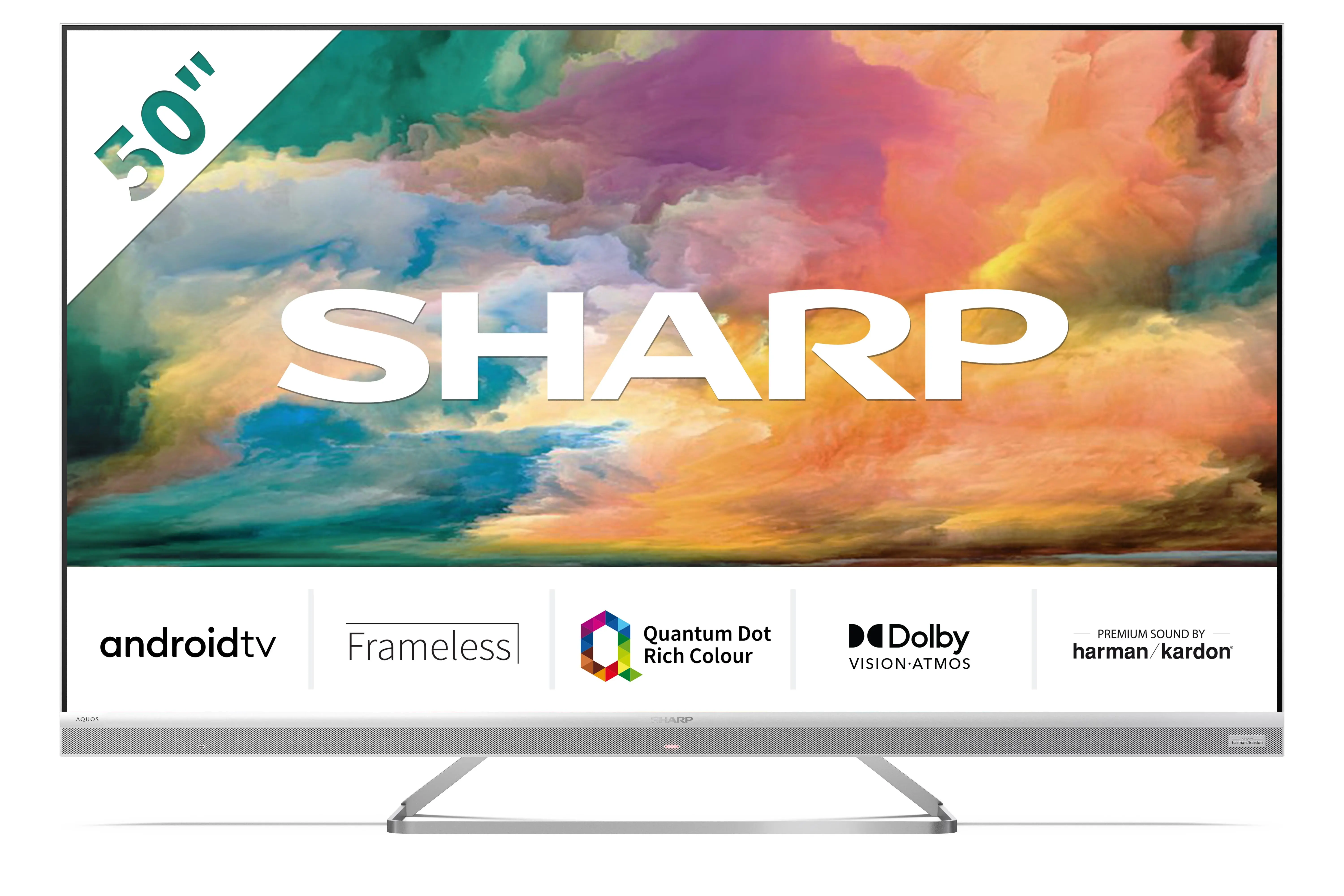 Telewizor Sharp 50EQ7EA 50" QLED 4K Android TV Dolby Vision Dolby Atmos DTS-X DVB-T2