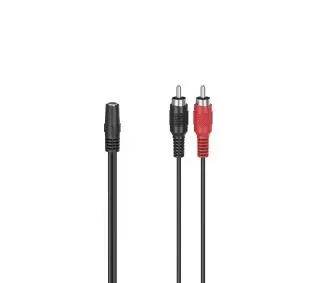 Hama 00205186 wtyk 2x RCA - gniazdo jack 3,5mm