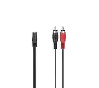 Adapter Hama 00205186 wtyk 2x RCA - gniazdo jack 3,5mm