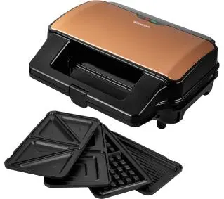 Sencor SSM 9976GD 4w1 Trójkąty Gofry Panini Kwadraty 900W