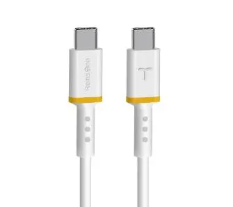 Kabel Reinston EKT45 USB-C na USB-C 1,5m 3A Biały