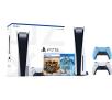 Konsola Sony PlayStation 5 (PS5) z napędem + Horizon Forbidden West + Uncharted: Kolekcja + dodatkowy pad (niebieski)