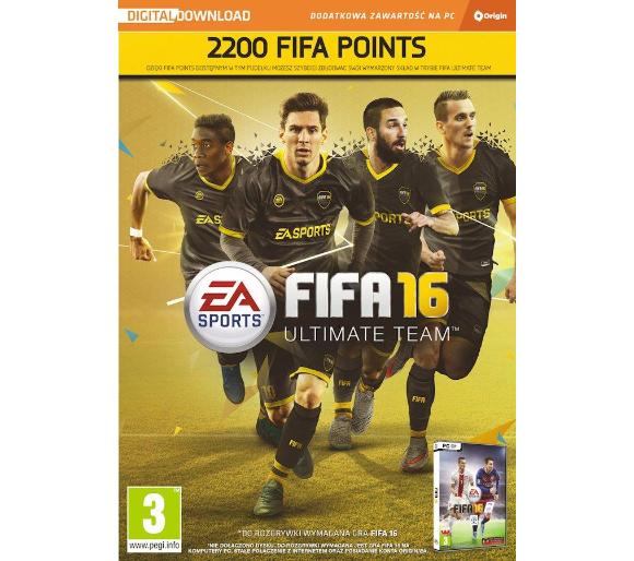 dodatek do gry FIFA 16 - 2200 punktów Gra na PC