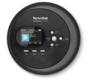 TechniSat DigitRadio CD 2GO BT Radio FM DAB+ Bluetooth Czarny - Kup na Raty - RRSO 0%
