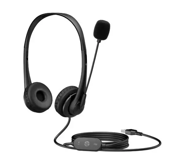 HP Stereo USB G2 Nauszne Czarny