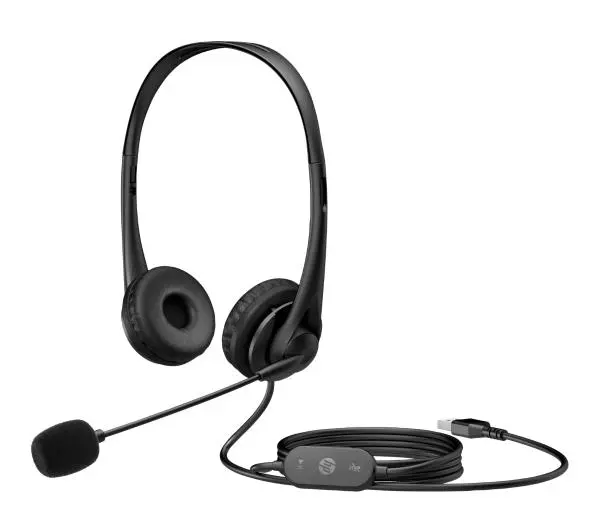 HP Stereo USB G2 Nauszne Czarny