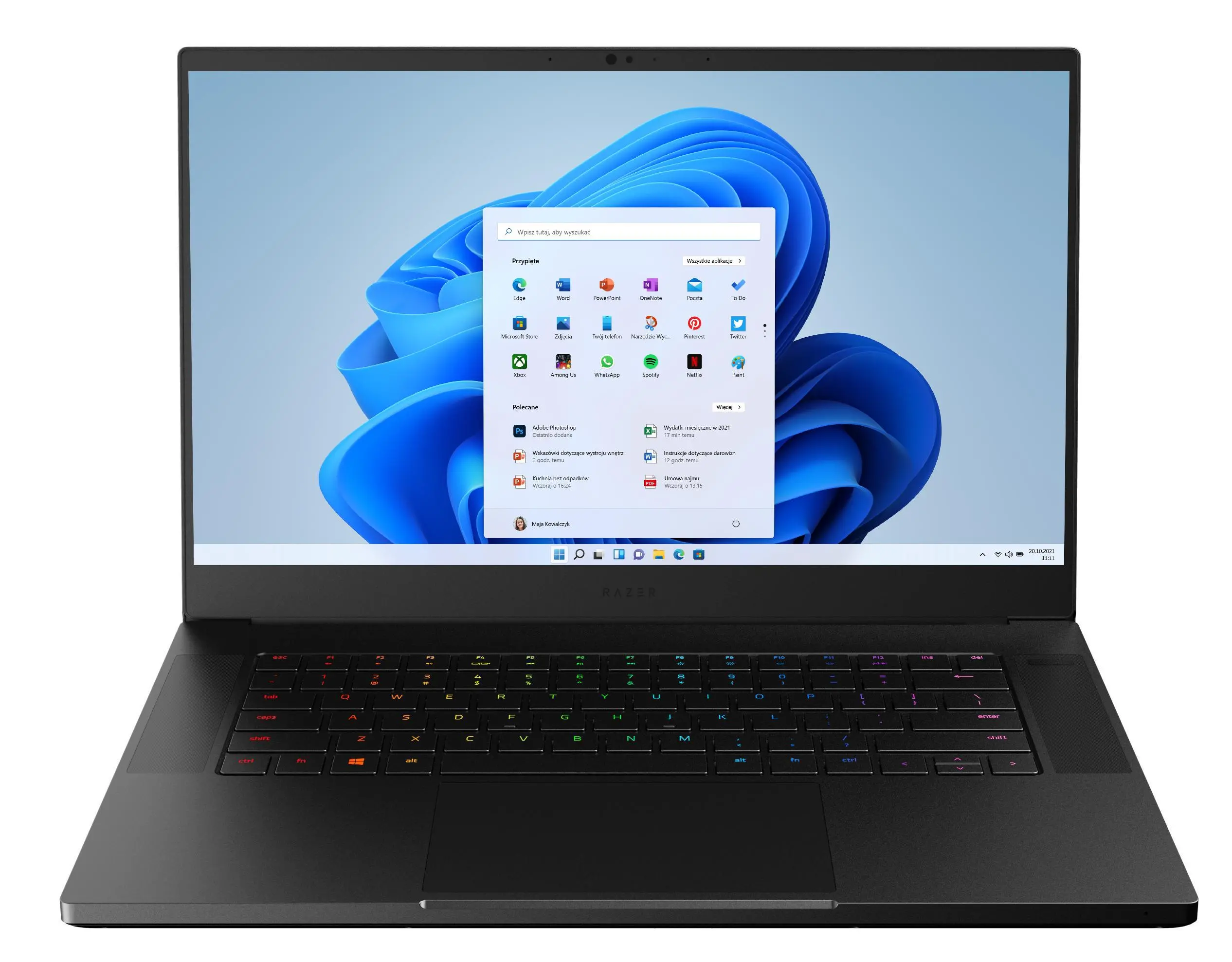 Laptop gamingowy Razer Blade 15 15,6" 360Hz i7-12800H -16GB RAM 1TB Dysk SSD RTX3070Ti Win11 Czarny