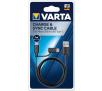 Kabel VARTA 2w1 Charge & Sync Cable 1m Czarny