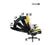 Fotel Diablo Chairs X-Player 2.0 King Size  - gamingowy - dark sunflower - skóra ECO - tkanina - do 160kg