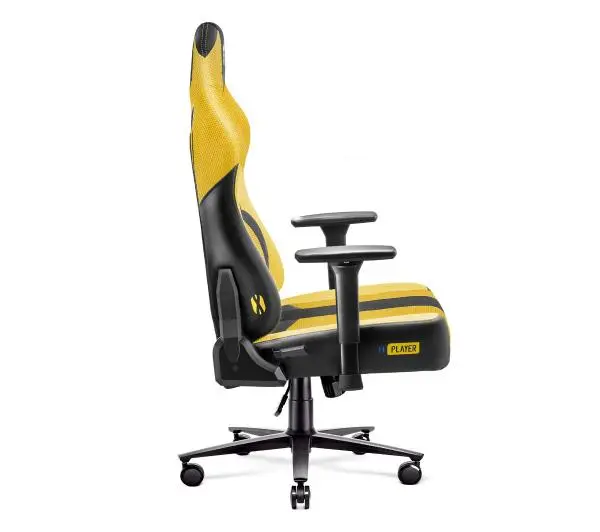 Diablo Chairs X-Player 2.0 King Size  Gamingowy do 160kg Skóra ECO Tkanina Dark Sunflower - Kup na Raty - RRSO 0%