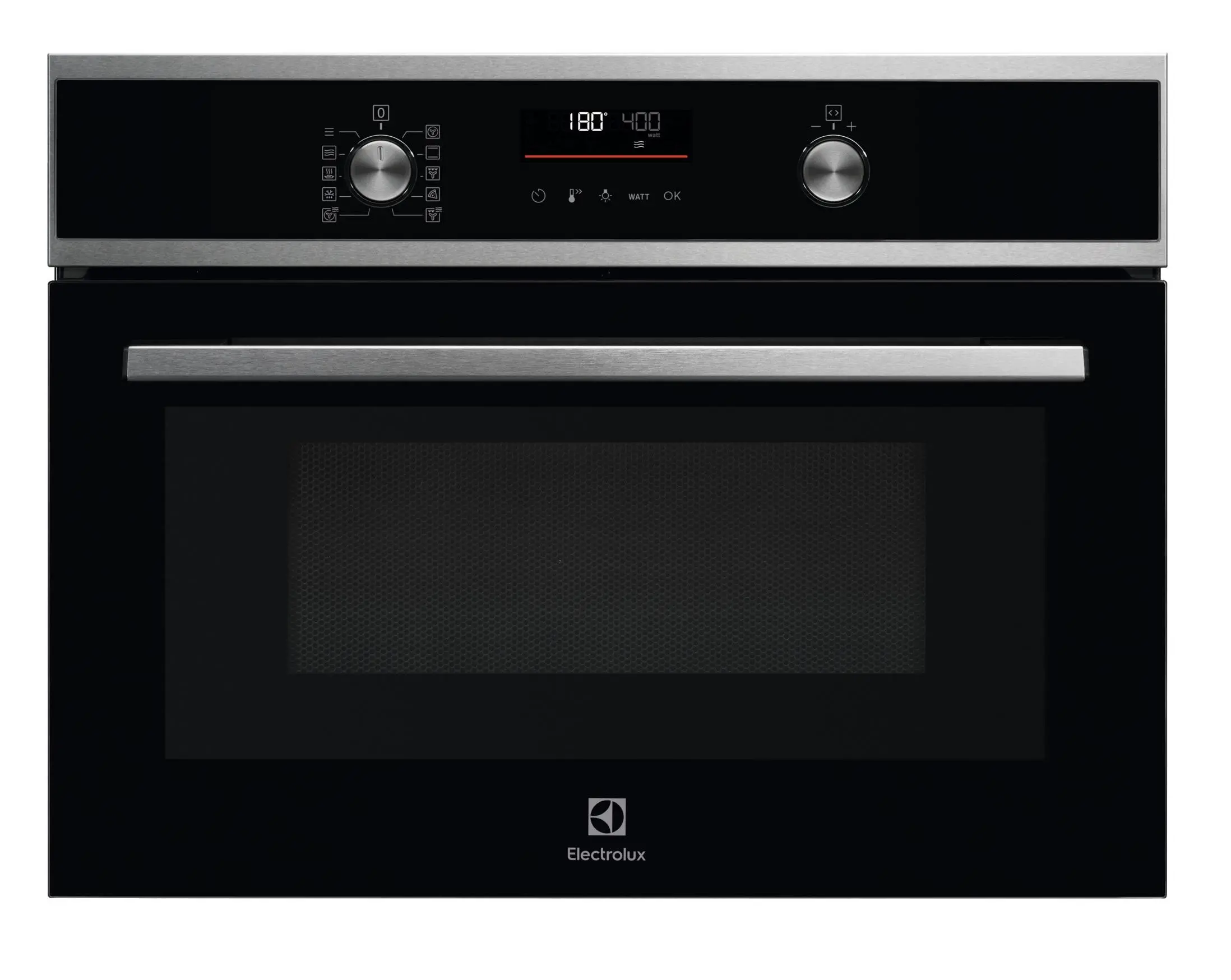 Piekarnik z mikrofalą Electrolux 800 CombiQuick EVL6E46X Termoobieg Czarno-stalowy