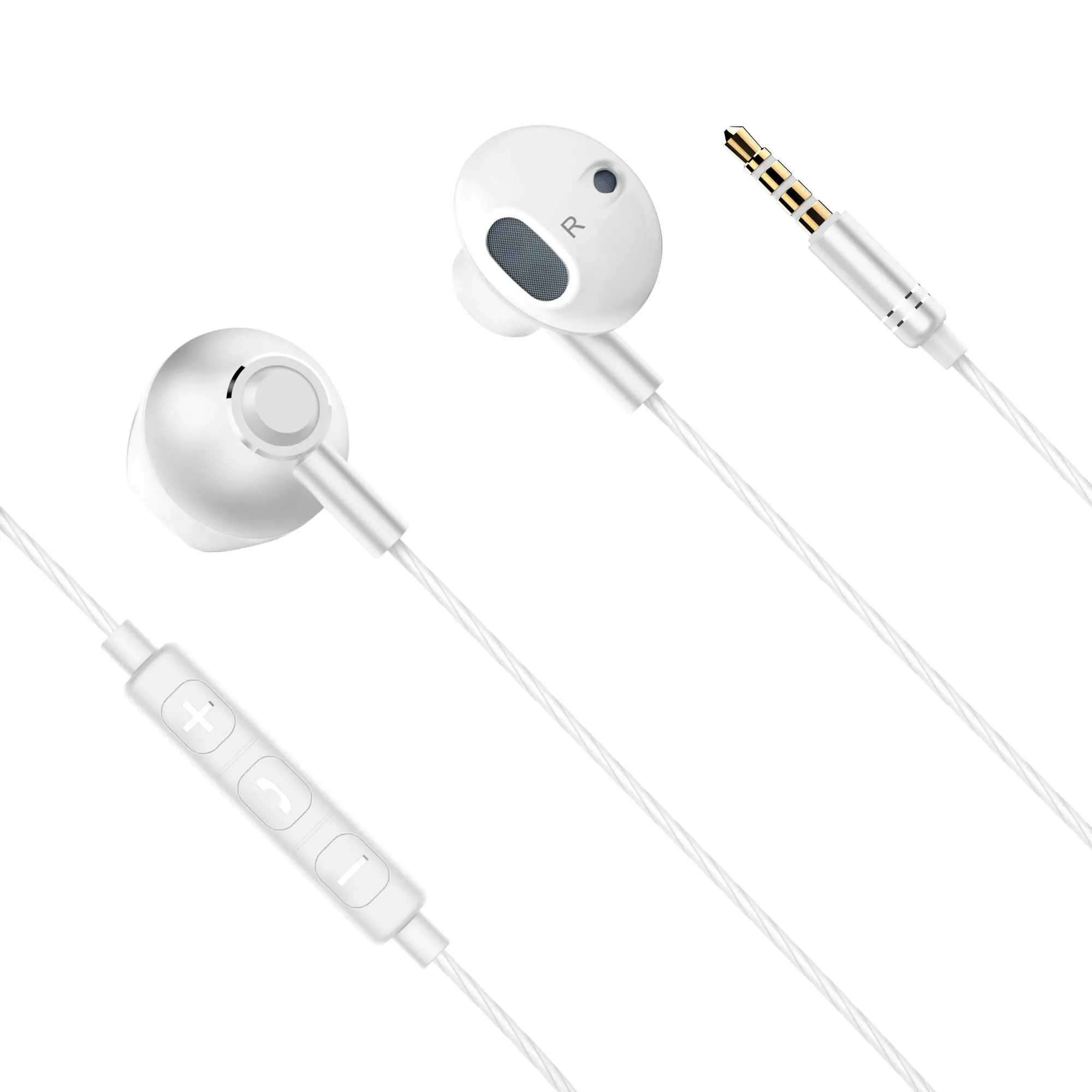 Słuchawki przewodowe Kruger & Matz KMPB2-W Douszne Mikrofon Biały