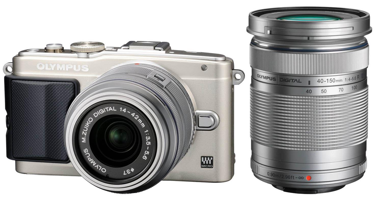 Olympus Pen E-PL6 + 14-42 mm II R + 40-150 mm (srebrny)