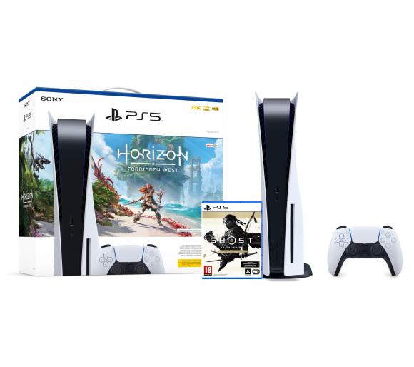 konsola PS5 Sony PlayStation 5 (PS5) + Horizon Forbidden West + Ghost of Tsushima Directors Cut