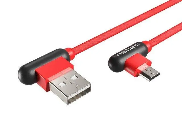 Kabel Natec USB-A do microUSB 1m Czerwony
