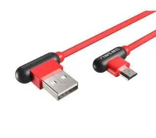 Natec USB-A do microUSB 1m Czerwony