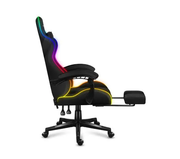 Huzaro Force 4.7 RGB Mesh Gamingowy  do 140kg Tkanina Czarny - Kup na Raty - RRSO 0%
