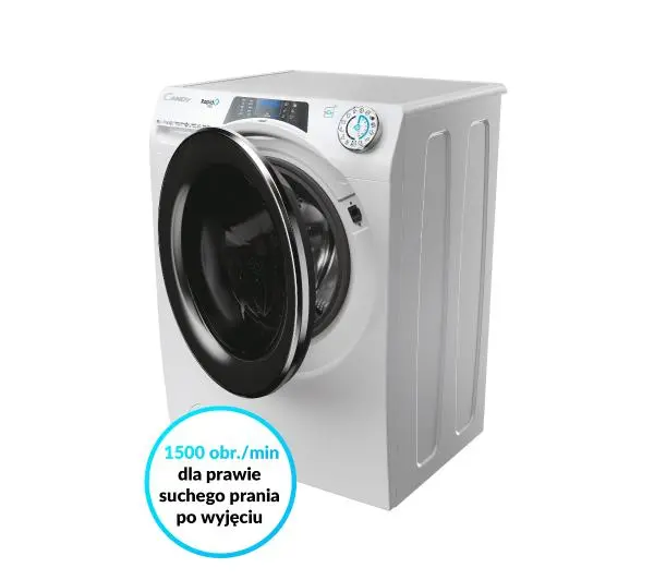 Candy RapidO Pro RP 5106BWMBC/1-S 10kg 1500obr/min Zdalne sterowanie - DRUGI -30%, ALBO 5-TY ZA 1ZŁ - Kup na Raty - RRSO 0%