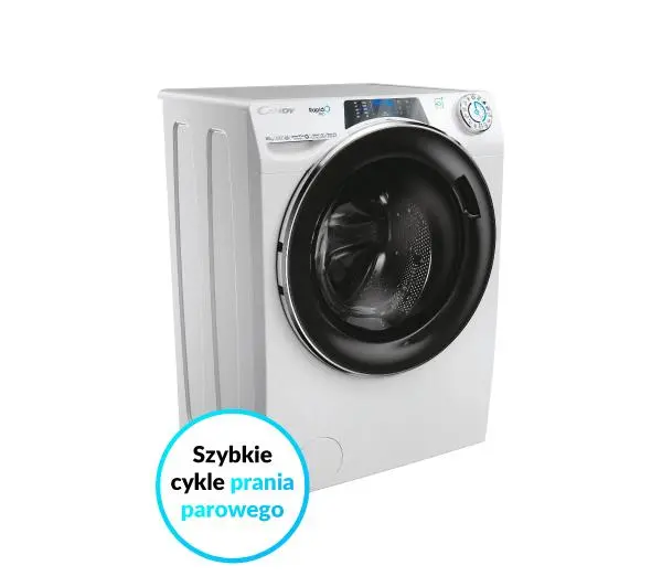 Candy RapidO Pro RP 5106BWMBC/1-S 10kg 1500obr/min Zdalne sterowanie - DRUGI -30%, ALBO 5-TY ZA 1ZŁ - Kup na Raty - RRSO 0%